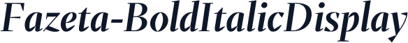 ☞Fazeta-BoldItalicDisplay