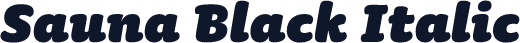 Sauna Black Italic