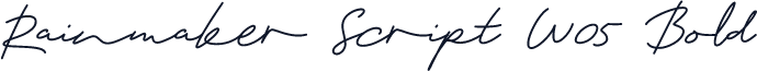 Rainmaker Script W05 Bold