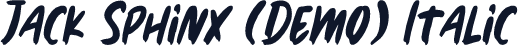 Jack Sphinx (Demo) Italic