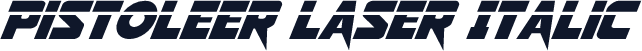 Pistoleer Laser Italic