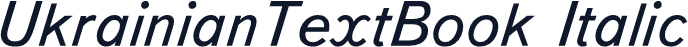 UkrainianTextBook Italic