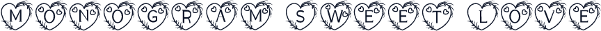 Monogram Sweet Love