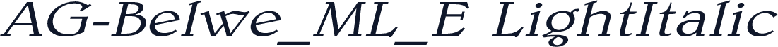 AG-Belwe_ML_E LightItalic