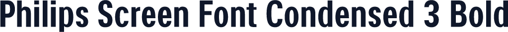 Philips Screen Font Condensed 3 Bold