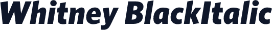 Whitney BlackItalic
