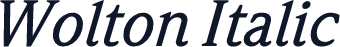 Wolton Italic