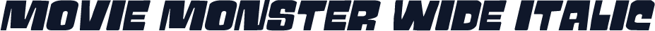 Movie Monster Wide Italic