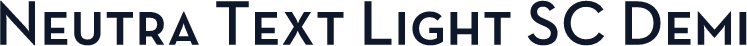 Neutra Text Light SC Demi
