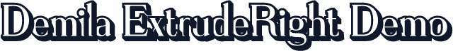 Demila-ExtrudeRight Demo