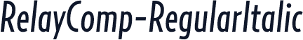 RelayComp-RegularItalic