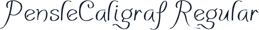 PensleCaligraf Regular