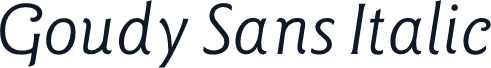 Goudy Sans Italic