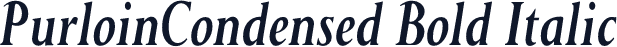 PurloinCondensed Bold Italic