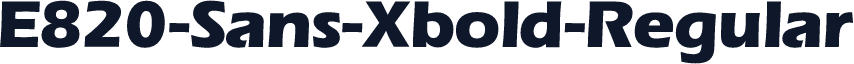 E820-Sans-Xbold-Regular