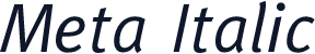 Meta Italic