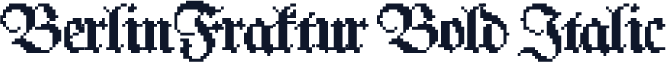 BerlinFraktur Bold Italic