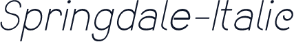 Springdale-Italic