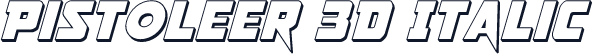 Pistoleer 3D Italic