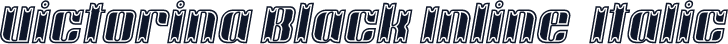 Victorina Black Inline  Italic