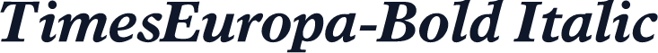 TimesEuropa-Bold Italic