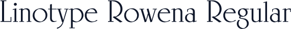 Linotype Rowena Regular