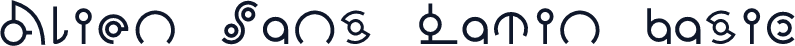 Alien Sans Latin basic
