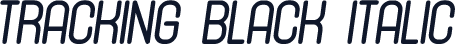 Tracking Black Italic