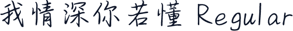 我情深你若懂 Regular