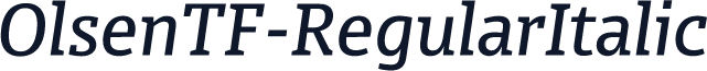 OlsenTF-RegularItalic