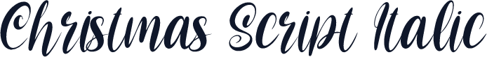 Christmas Script Italic