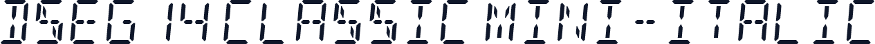 DSEG14 Classic Mini-Italic