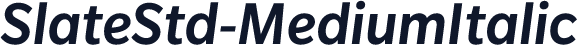 SlateStd-MediumItalic