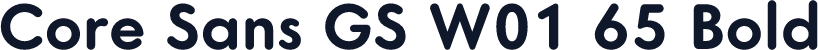 Core Sans GS W01 65 Bold