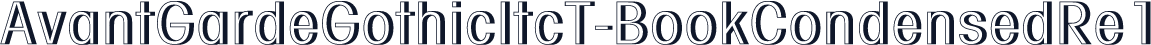 AvantGardeGothicItcT-BookCondensedRe1
