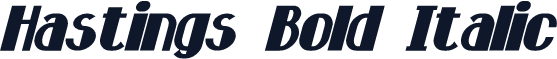 Hastings Bold Italic