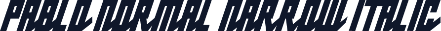 Pablo Normal Narrow Italic