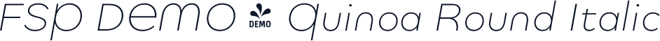 FSP DEMO - Quinoa Round Italic