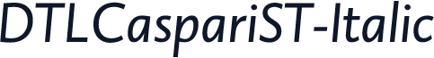 DTLCaspariST-Italic