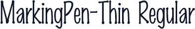 MarkingPen-Thin Regular
