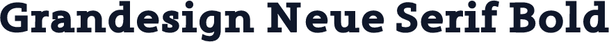 Grandesign Neue Serif Bold
