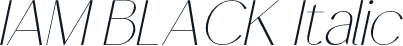 IAM BLACK Italic