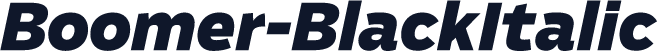 Boomer-BlackItalic