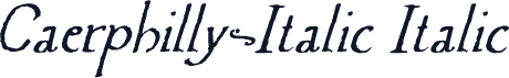Caerphilly-Italic Italic