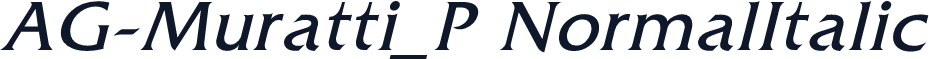 AG-Muratti_P NormalItalic