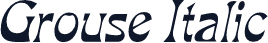 Grouse Italic