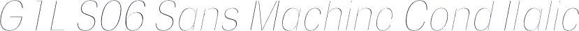 G1L S06 Sans Machine Cond Italic
