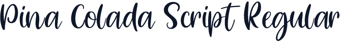 Pina Colada Script Regular