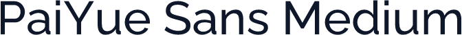 PaiYue Sans Medium