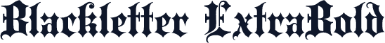 Blackletter ExtraBold